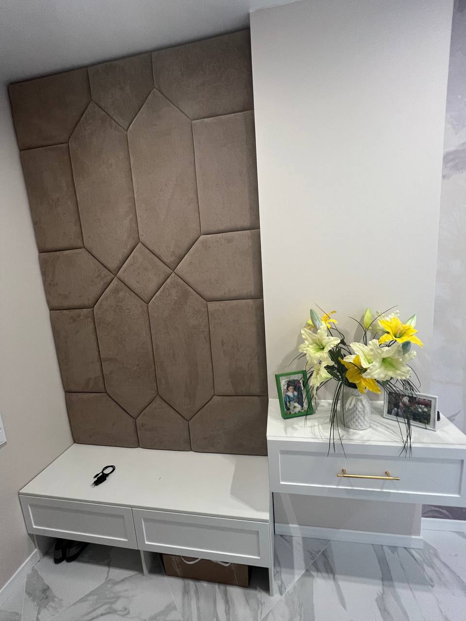 Прихожая Банкетка + Мягкая настенная панель